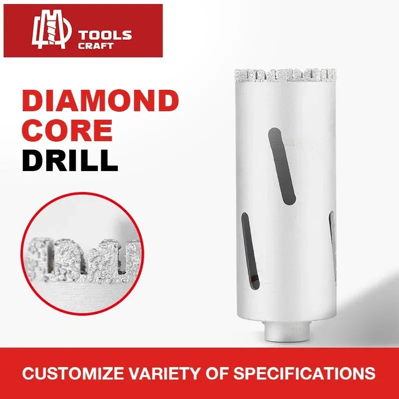 Vacuum Brazed Dry Tile Drilling Diamond Core Drill Bit