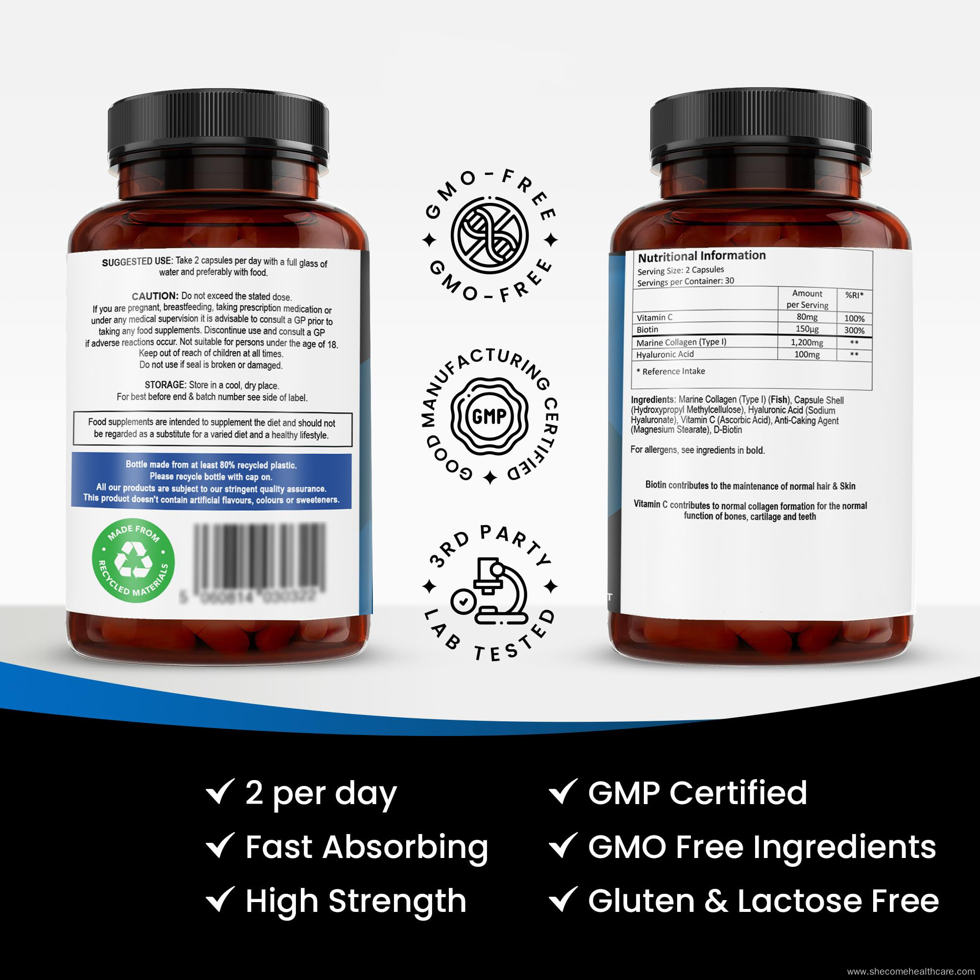 marine collagen hair nail support marine collagen capsules