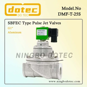 1'' DMF-T-25S BFEC Straight Through Pulse Jet Valve For Dust Collector Bag Filter 24VDC