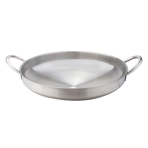 Acier inoxydable grand wok de style mexicain comal