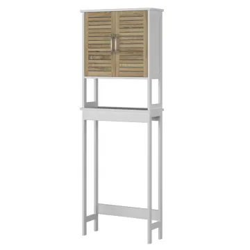 Adjustable Shelf Multifunctional Wooden Over-The-Toilet Storage Cabinet: Maximizing Bathroom Space