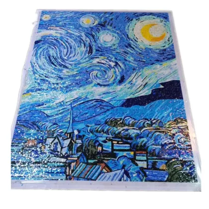 Starry Night by Van Gogh - Handmade Glass Mosaic Wall Art