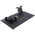 Double Burners 2 Burner Table Flip Gas Foot