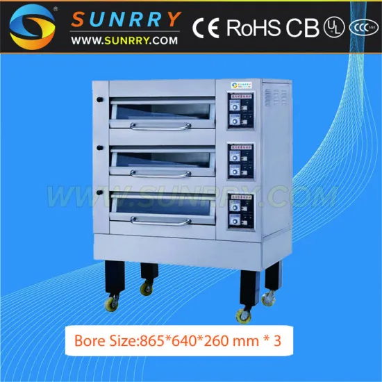 2015 New high efficiency stainless steel 3 deck bakery french bread oven could make of 110v electric stove oven for sale