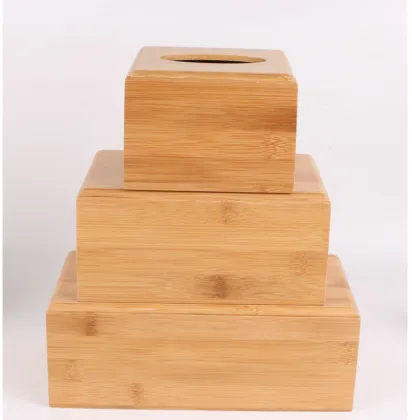 Natural Bamboo Tissue Box