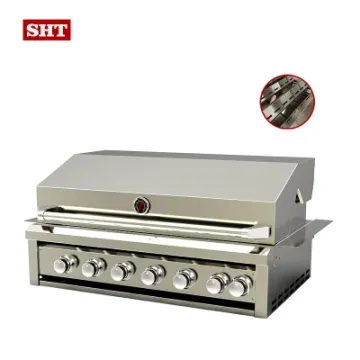 Modular BBQ Kitchen New Modern Stainless Steel 6 Burners Gas Barbecue Grill for Cooking