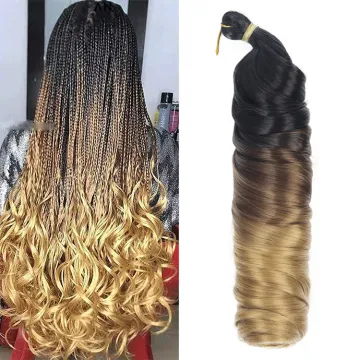 Free Sample French Curls Crochet Box Braids Pre Stretched Synthetic French Curls  Braiding Hair