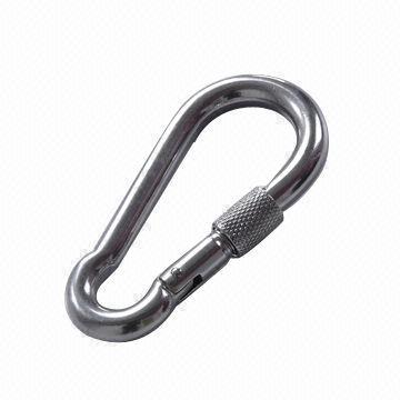 Stainless steel snap hook with screw