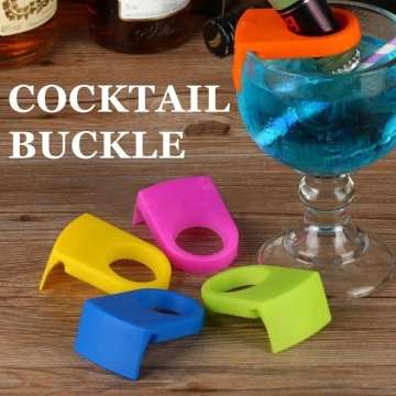 0.01 USD Free Sample: Plastic Bar Accessories - Bottle Holder Clips for Stabilizing Beer Bottles & Cocktails