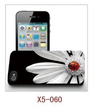 Çiçek resmi 3d dava için Iphone5, pc Case kauçuk kaplama-with3d resim, birden fazla renk kullanılabilir