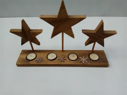 Solid Wood Simple Wooden Candle Holders