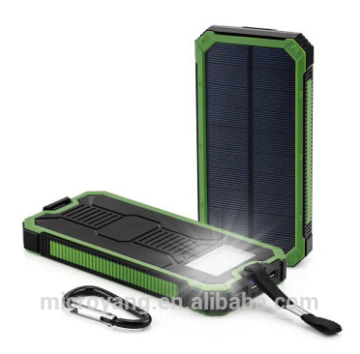 2016 high capacity dual USB 10000mah universal solar power bank