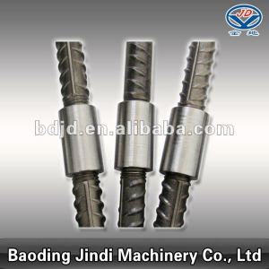 Parallel threaded rebar coupler