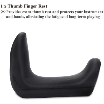 Clarinete de goma personalizado Thumb Rest Protector de cojines