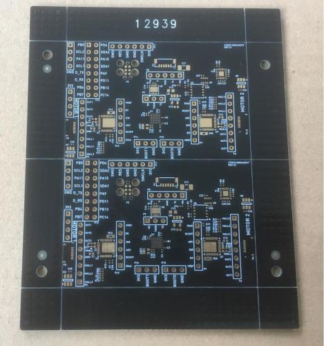 2 lapis solder hitam melalui in pad PCB