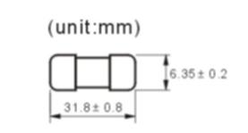 FBGTF1046-1 glass fuse type