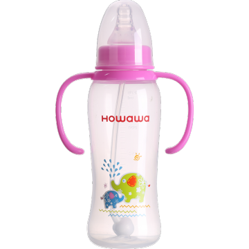 9oz PP Baby Milk Nursing Bottle With Handle