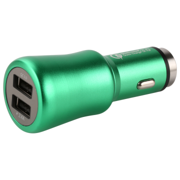 safty hammer QC3.0 dual usb car chargers for iphone ipad and android Smart phone