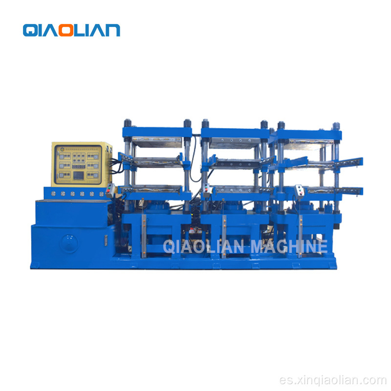 Máquina de moldeo de prensa caliente de fibra de carbono múltiple
