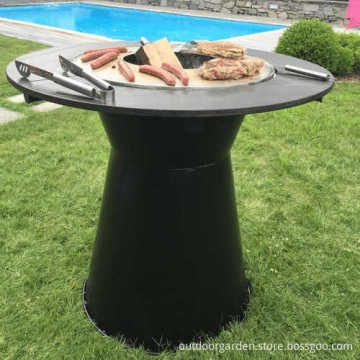 Outside Cooking Fire Pit Outdoor Garden Metal Barbecue Grill Fireplace