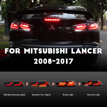 HCMOTIONZ LED Car Rear Lamps For Mitsubishi Lancer 2008-2017 EVO X