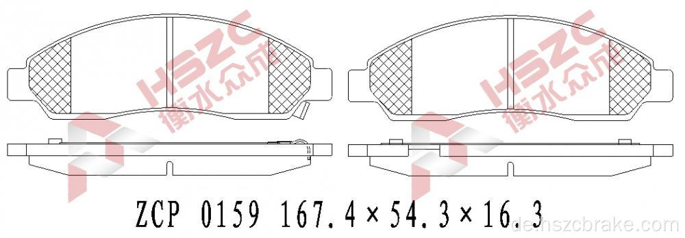 FMSI D1039 Autokeramikbremspad für Haval