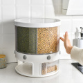 Rotatable Individual Rice Dispensers For Cereals Storage