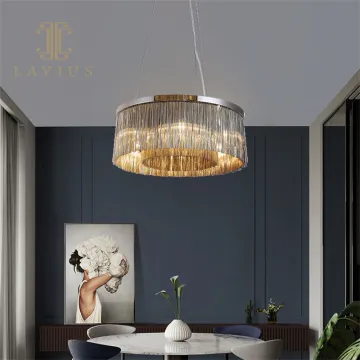 Fashion European Round Nickel Color Living Room Chandelier