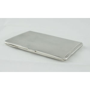 The metal cigarette case