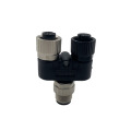 M12 5 pin hombre a conector femenino