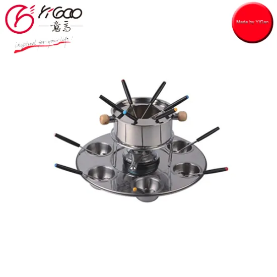 102240 popular stainless steel chocolate fondue pot