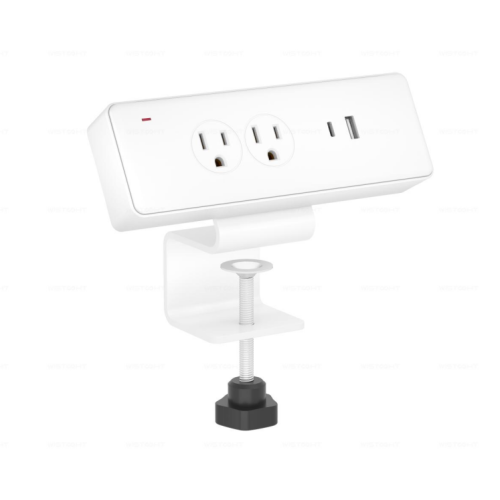 2 outlet USB clamp on power strip