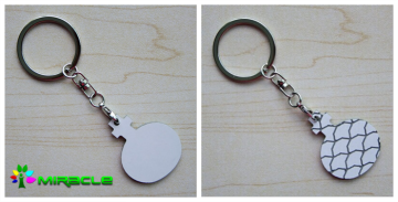 Sublimation ABS Keychain wholesale plastic keychains