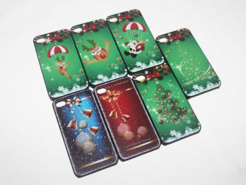 Waterproof Plastic Christmas Series Santa Claus Design Iphone 4s Protective Cases