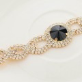 Gold Plated Rhinestone Crystal Bracelet Wedding