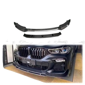 Carbon Fiber Front Lip Front Splitter for BMW X6 G06 2020-2022 Car Accessories