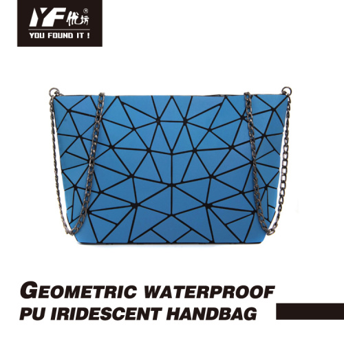 Bolsos de embrague Bolso de mano iridiscente impermeable de cuero de PU