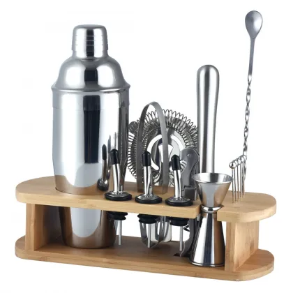 Stainless Steel Black Bartender Kit