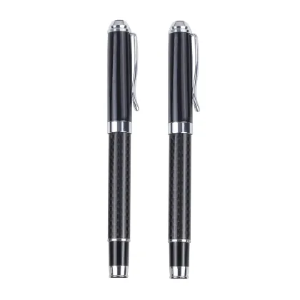 Customized Luxury Carbon Fiber Metal Pen with Box Package