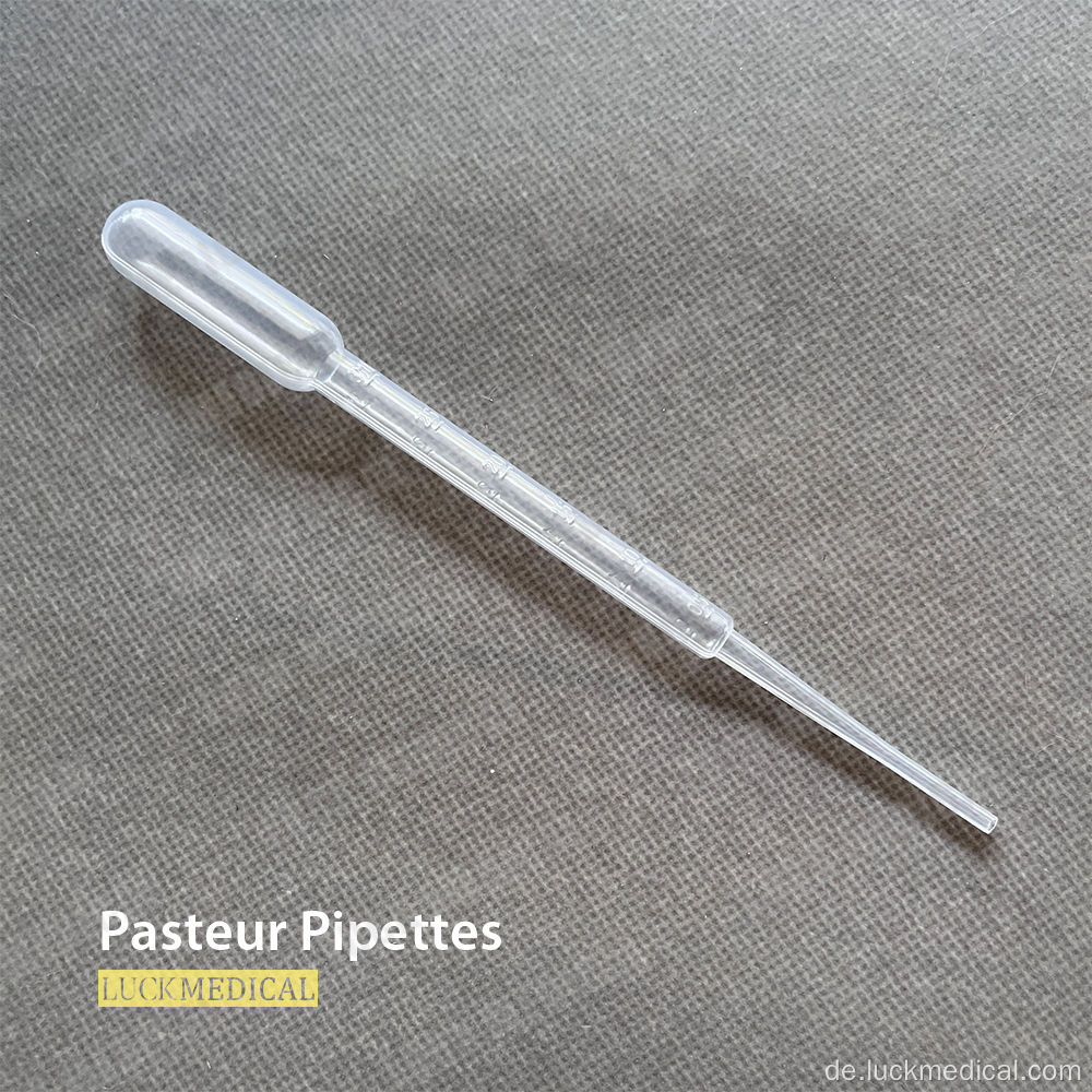 Plastikpasteur -Pipette für Labor