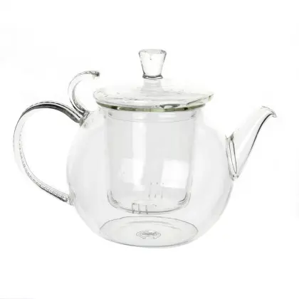 800ml Mouthblown Pretty Pyrex Teapot for Sale