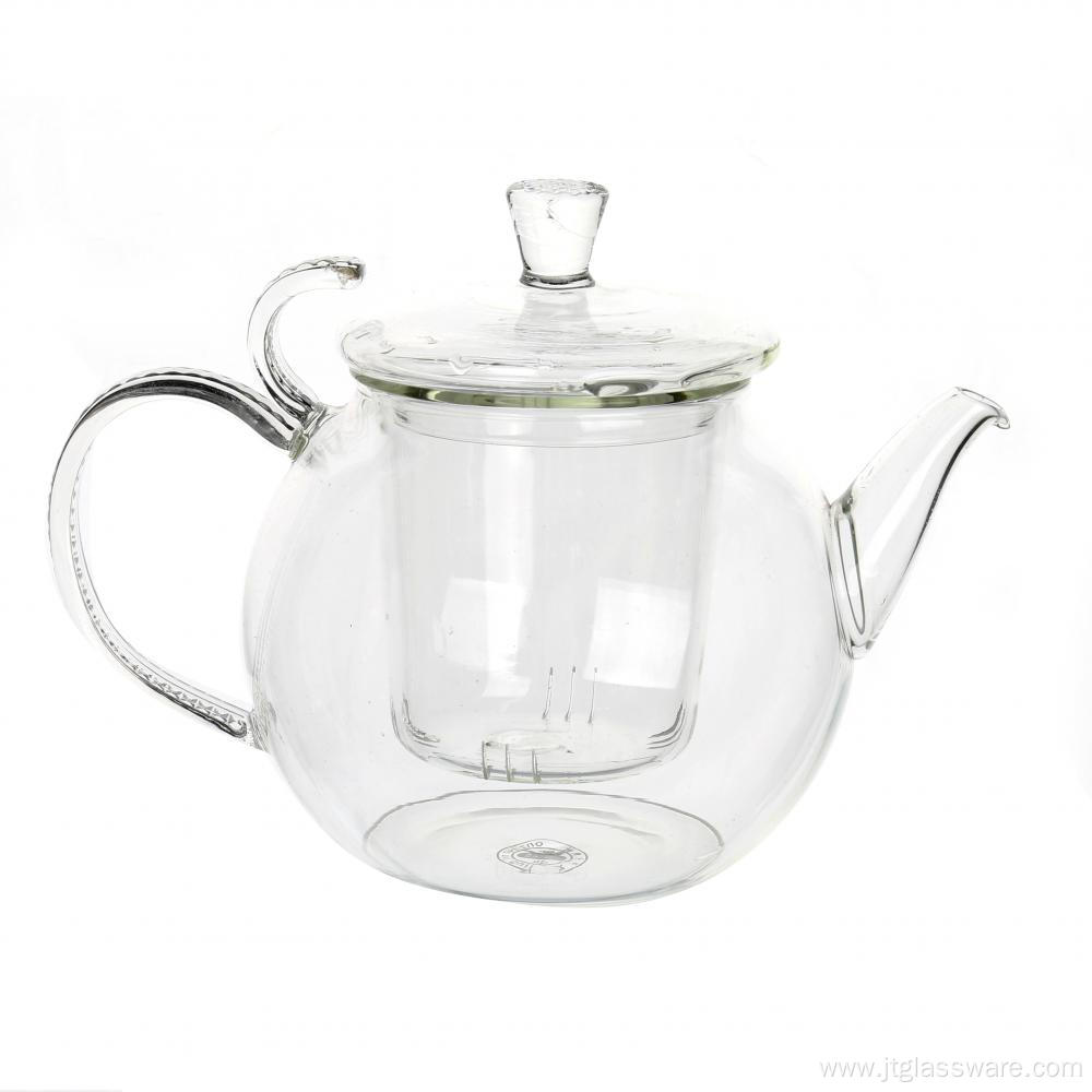 800ml Mouthblown Pretty Pyrex Teapot for Sale