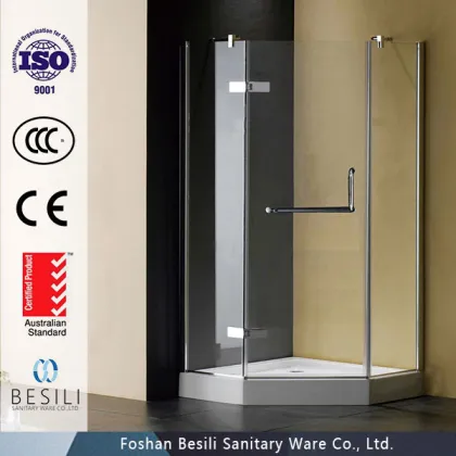 3 sided Tempered glass shower screen shower enclosure with Australian standard P15