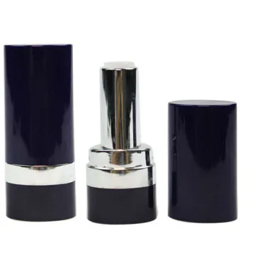 transparent bottom round empty make up Lipstick container