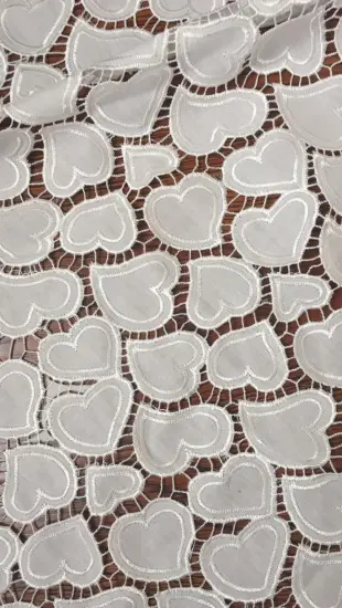 Great Love Cotton Embroider Fabric