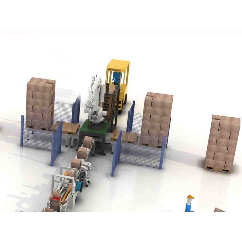 خط تعبئة نهاية الخط أوتوماتيكي بالكامل