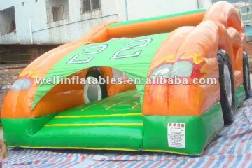 new design inflatable car bouncer/ car shape bouncer