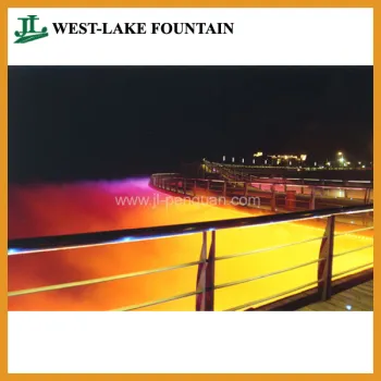 Large Colorful Fog Fountain Project For Lake