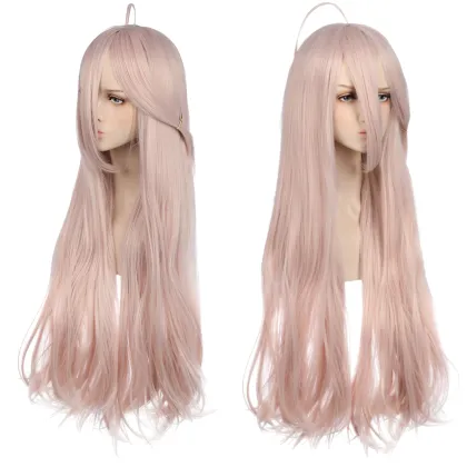 90cm Light Pink Synthetic Wig - Iruma Miu Cosplay Wig for Danganronpa: Trigger Happy Havoc