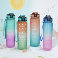 Plastic Sport Water Bottle with Time Marker BPA Free